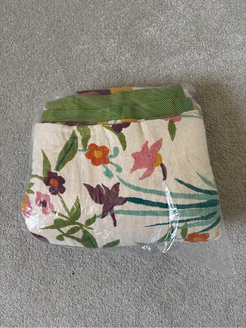 🔥🆕🔥 Reversible 100% Cotton Jacquard Floral Throw Blanket - 60x80 - Picture 7 of 8